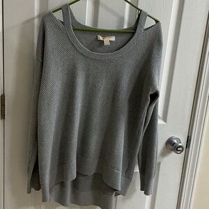 Michael Kors Gray Scoop Neck Sweater